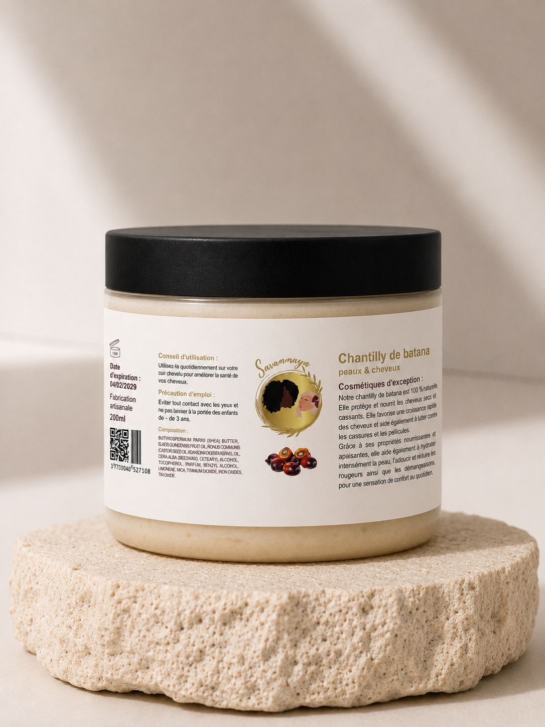 🪔 Chantilly Hydratante au Batana